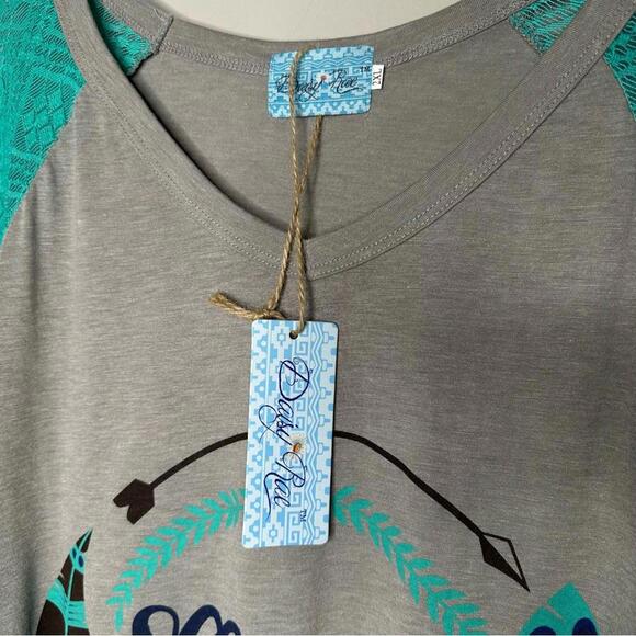 Daisy Rae 2X Mama Tried Graphic 3/4 sleeve Tee - Picture 3 of 8